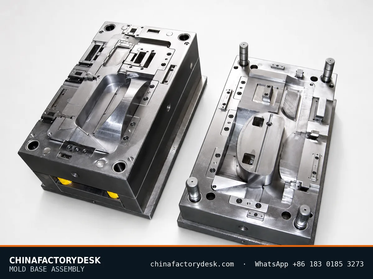 Injection mold base assembly